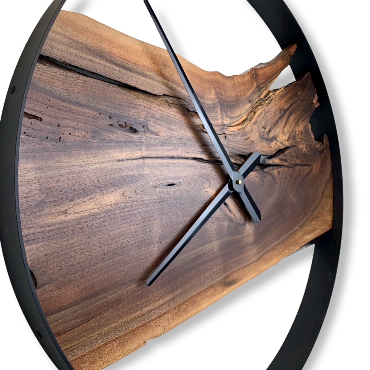 24&quot; Wooden Wall Clock handmade from Black Walnut