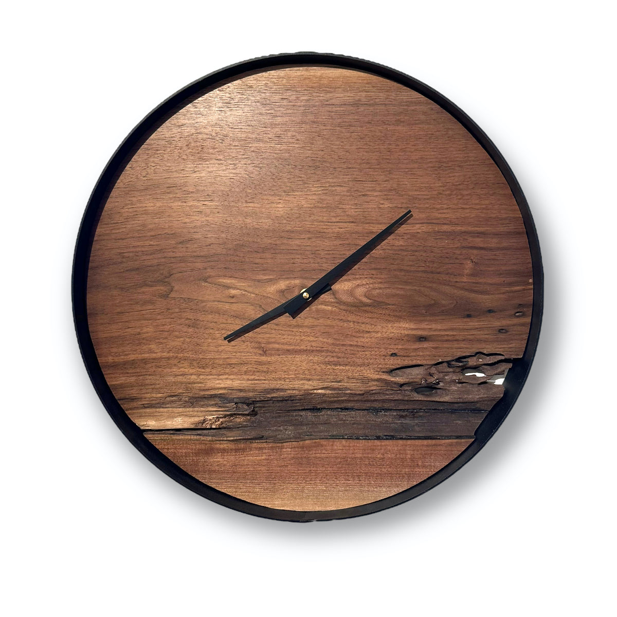 18&quot; Wooden Wall Clock handmade using Black Walnut - CL231